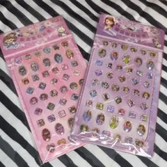 2枚まとめ売り　3D立体　ボンボンドロップシール　レリーフ