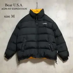 ベアーUSA AGPS-NT リバーシブル ダウンジャケット M 黒黄 Y2K