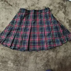 レッド 、グリーンチェック プリーツスカート フリプル コスプレ