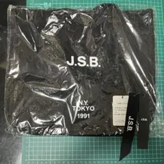 3代目 J.S.B. トートバッグ N.Y. TOKYO 1991 ロゴ 黒