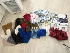 【100cm子供服】計39点:ズボン19、長袖7、パジャマ2、パーカー2、半袖9