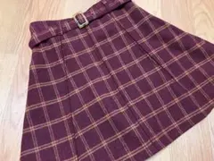 dazzlin チェックミニスカート