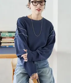 FREAK’S STORE ミニ ワッフルメロー ロングスリーブ TEE