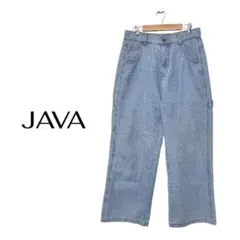 JAVA コラボ メンズライク ペインターツイル ＆ ワイド デニム パンツ