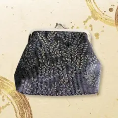 ガマ口　ポーチ　財布　小物入れ　リメイク　反物　裏地有り　和柄【mc0505】