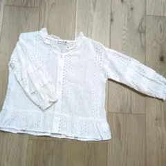 branshes ホワイト長袖シャツ 120