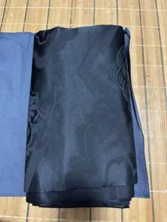 西陣 双葉 正絹 黒帯 喪服用帯　着物用帯のサムネイル