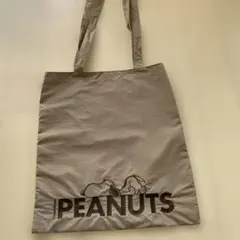 コスメキッチン　PEANUTS エンブロイダリートートバッグ　ブラウンのサムネイル