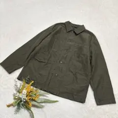 【ユニクロ】メンズ ユーティリティジャケット ミリタリー オリーブ S ○