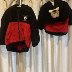 ミッキーマウス フリースジャケット 80cm 110cm