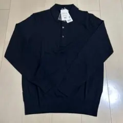 ユニクロ　メリノニットポロシャツ
