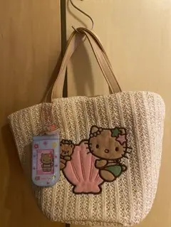 Hello Kitty かごバッグ ギンガムチェック - メルカリ