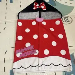 ミニーマウス フード付きタオル　ポンチョタオル