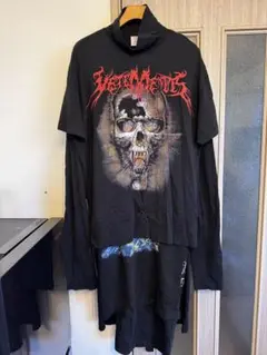 VETEMENTS スカルレイヤードドレス　skull 楽天市場】VETEMENTS 2016AW Skull Layered T-Shirts Dress