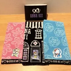 ANNA SUI x ドラえもん　コラボ　3枚セット タオルハンカチ