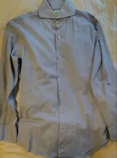 フィナモレ サックスブルーシャツ