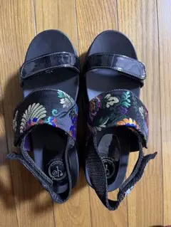 【ヨースケ】和柄　厚底サンダル