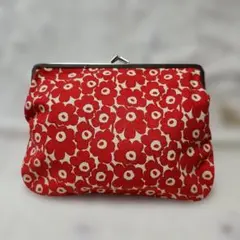 marimekko がま口ポーチ レッドのサムネイル