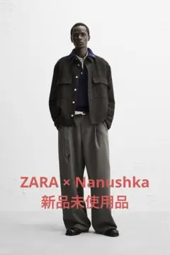ZARA × nanushka ポケット付きシャツジャケット ナヌーシュカ