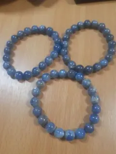 カイヤナイト ブレスレット 天然石　約9~10ミリ　セット