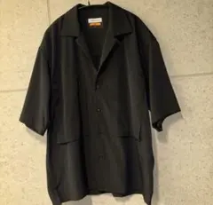 MAISON SPECIAL 46 オープンカラーシャツ 黒　ポリエステルのサムネイル
