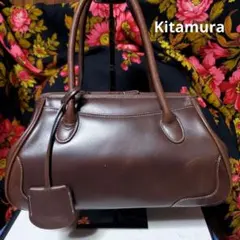 Kitamura レザー ドクターハンドバッグ レザーストラップ
