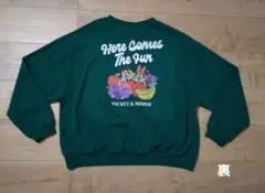 新品　ミッキー＆ミニー スウェット トレーナー　サイズM