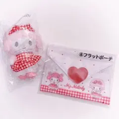 サンリオくじ マスコット フラットポーチ 2点セット 可愛いおまけ付き♡