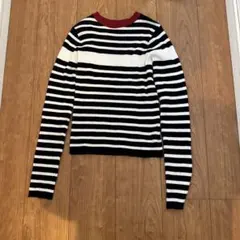 WEGO リブニット　ボーダー