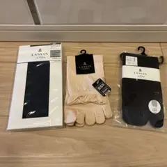 LANVIN 黒タイツ、ソックス３点セット【新品】