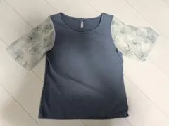 アメリエルマジェスティックレゴン 花柄袖切り替えTシャツのサムネイル