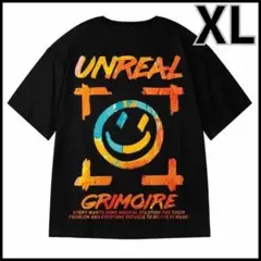 【新作】半袖　Tシャツ　メンズ　黒　ストリート　XL　オーバーサイズ　スマイル