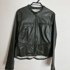 MACPHEE ダークグリーン レザージャケット