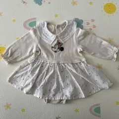 petit mainプティマイン ミニーマウス 襟付きワンピース 70サイズ