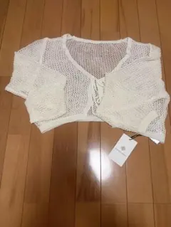 me+em select メッシュボレロ ホワイトのサムネイル