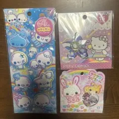 【正規品】もーっともっちりシール　ぷくぷくあわわちゃん&おはじき シール2種