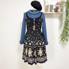axes femme アクシーズ花柄 ワンピース ニット ベレー帽 森ガール