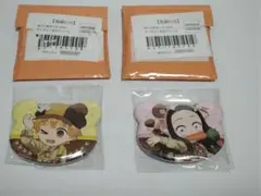鬼滅の刃　実りの秋まつり　ランダムくま缶バッジA　善逸+禰豆子
