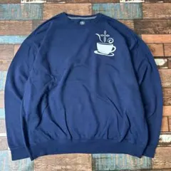 ビンテージ　古着　カフェ　企業プリント　メンズ　スウェット　トレーナー　2XL