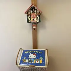 希少 サンリオ ハローキティ 鳩時計 昭和レトロバスケット レア - メルカリ