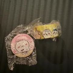 ちいかわ　くら寿司　缶バッジ　マスキングテープ