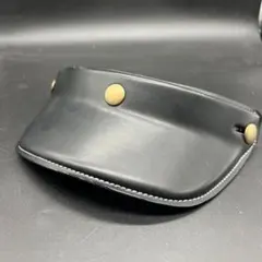 新品　汎用 黒　レザー バイザー 茶 ブラウン ジェットヘルメット　BELLのサムネイル