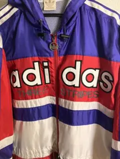 adidas 90s ビッグロゴナイロンジャケット