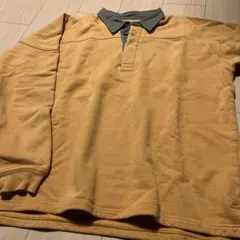 古着 Cabela's トレーナー ポロシャツ オレンジ 綿100% コットン