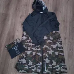 ☆未使用☆GLOBAL WORK　レインコート　Kids　150　迷彩　ミリタリ