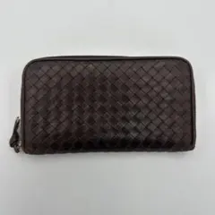 BOTTEGA VENETA ダークブラウン 長財布