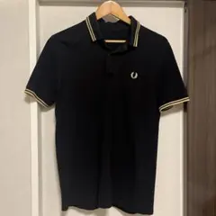 FRED PERRY ポロシャツ ブラック×ゴールド