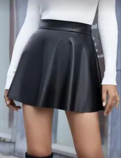 SHEIN レザースカート