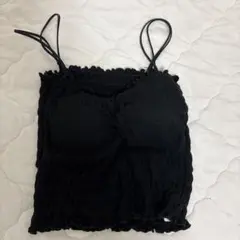 キャミソール　ショート丈　カップ付き