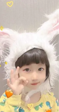 ウサギの耳付きフェイクファー帽子　他の商品と購入でまとめ割もあります